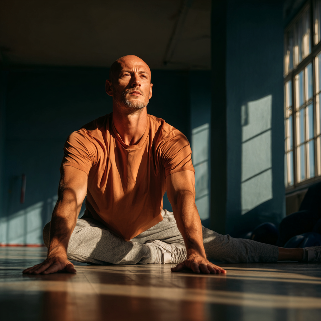 Група успішних чоловіків після тренування